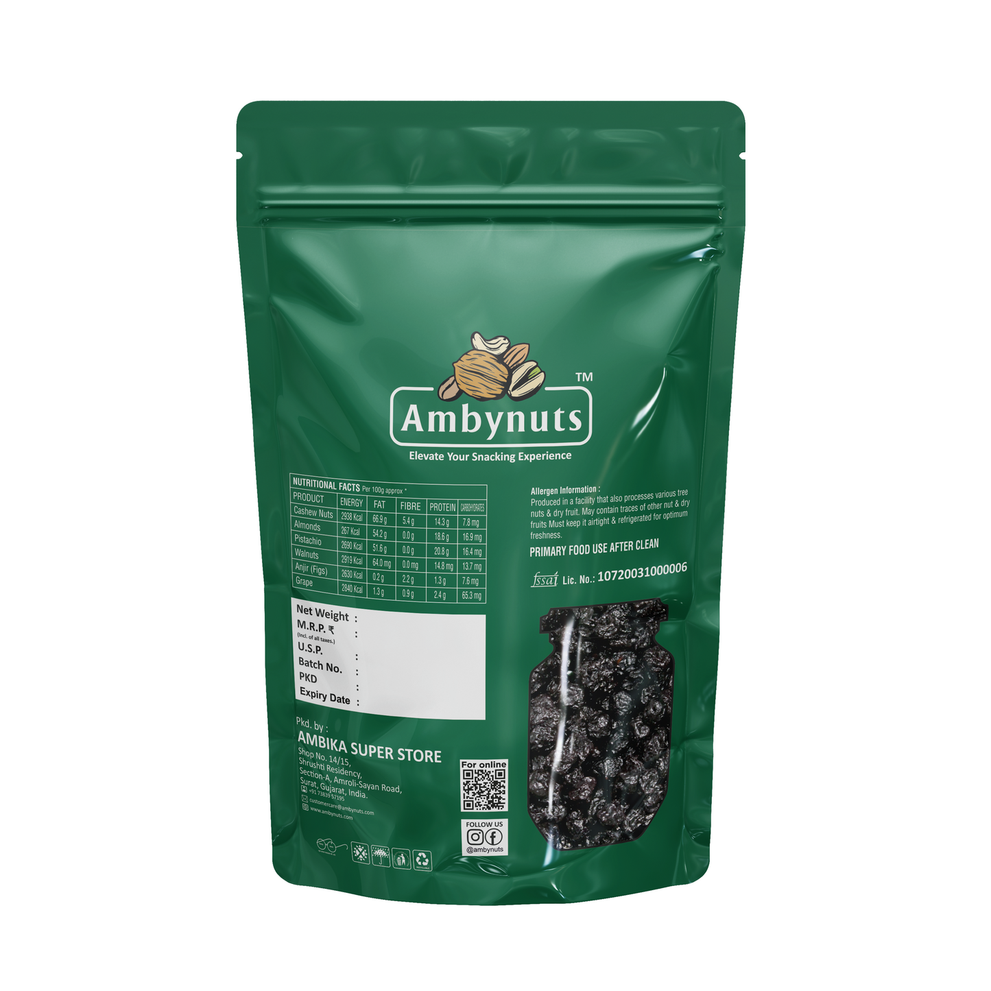 AmbyNuts(Dried California Blueberries)